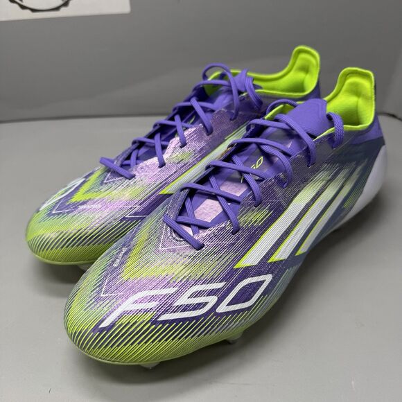 Adidas F50 Elite SG Soccer Cleats Men Sz 11 Purple Green JH7633 SoftGround Studs